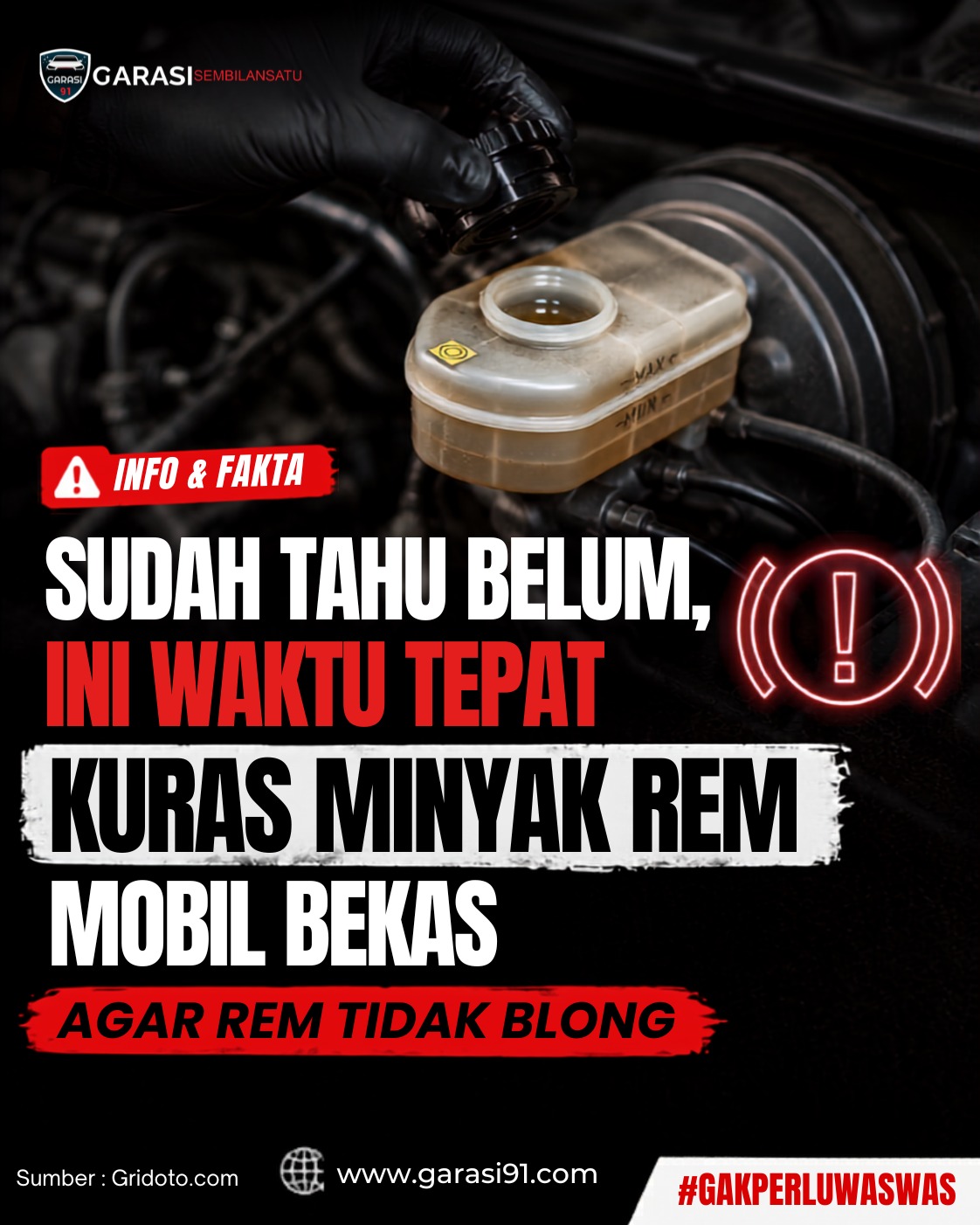 Sudah Tahu Belum, Ini Waktu Tepat Kuras Minyak Rem Mobil Bekas Agar Rem Tidak Blong
