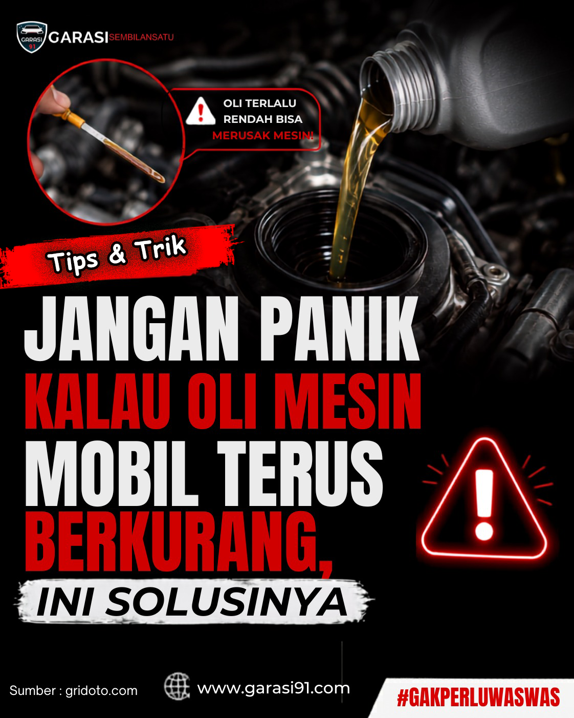 Jangan Panik Kalau Oli Mesin Mobil Terus Berkurang, Ini Solusinya