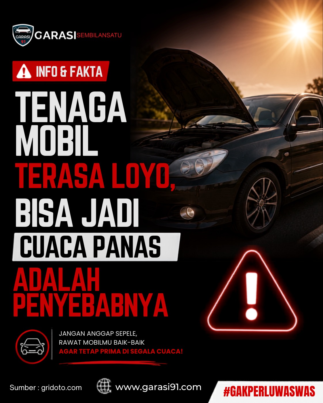Tenaga Mobil Terasa Loyo? Bisa Jadi Cuaca Panas Jadi Penyebabnya