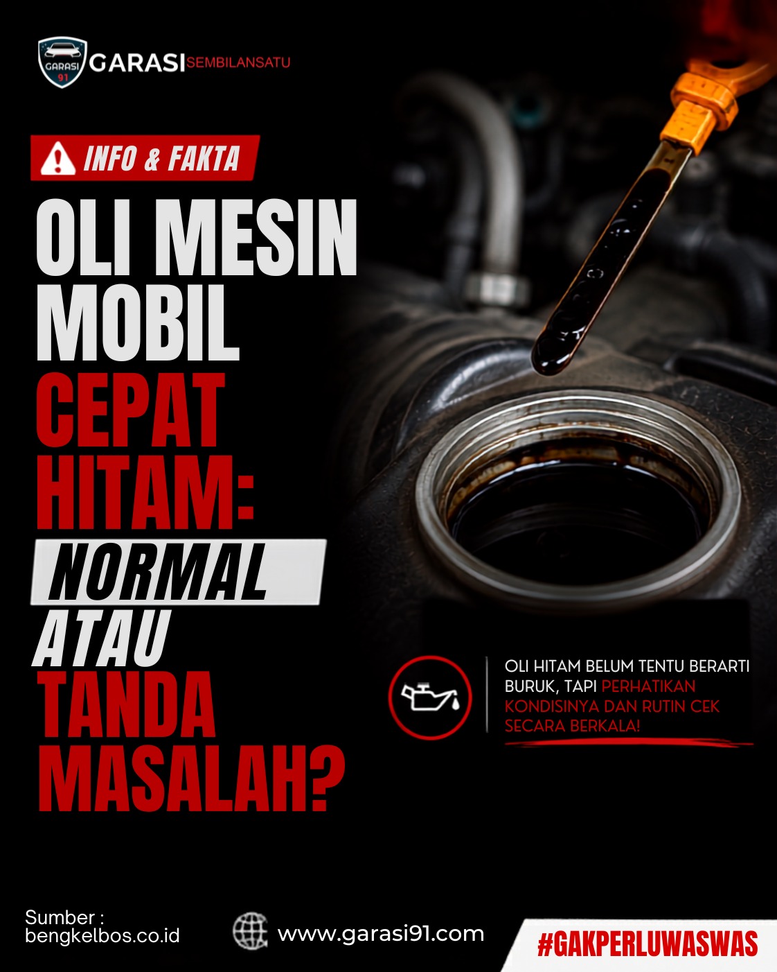 Oli Mesin Mobil Cepat Hitam: Normal atau Tanda Masalah?