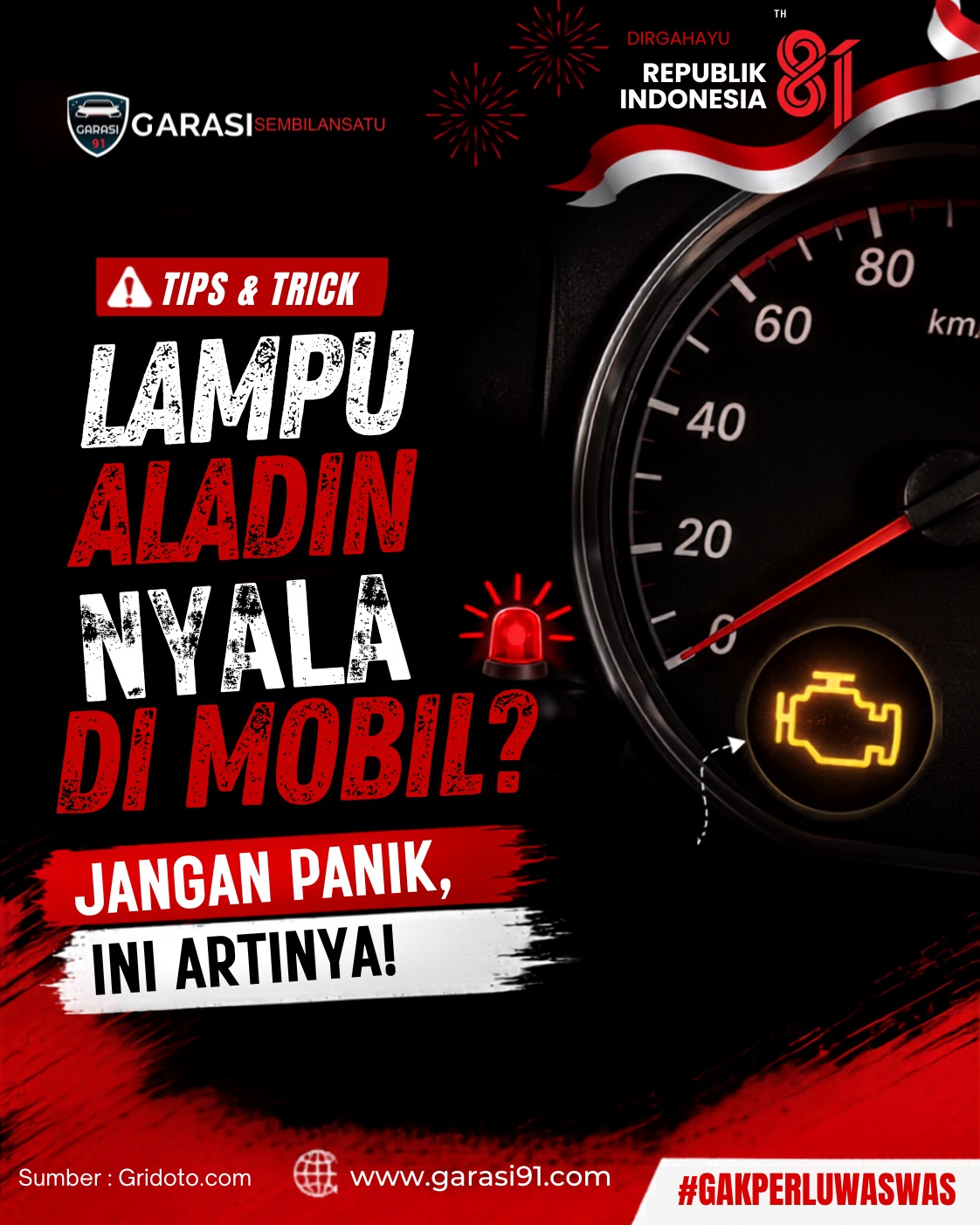 Lampu Aladin Nyala di Mobil? Jangan Panik, Ini Artinya!