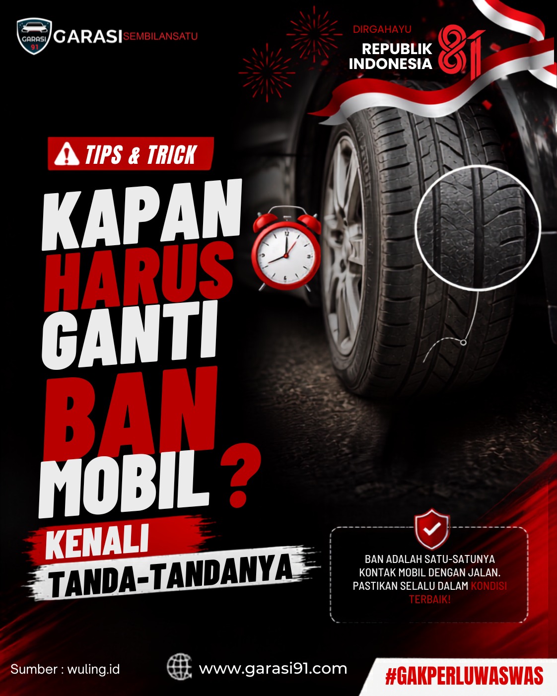 Kapan Harus Ganti Ban Mobil? Kenali Tanda-tandanya Sebelum Terlambat