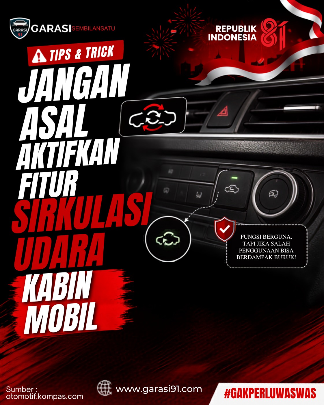 Jangan Asal Aktifkan Sirkulasi Udara Kabin Mobil, Ini Waktu yang Tepat!