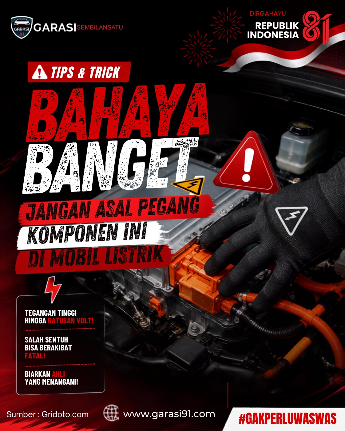 Bahaya Banget! Jangan Asal Pegang Komponen Ini di Mobil Listrik