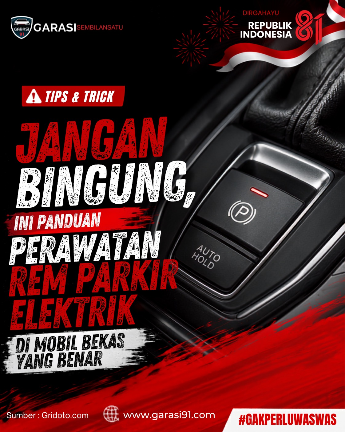 Jangan Bingung! Ini Panduan Perawatan Rem Parkir Elektrik di Mobil Bekas yang Benar