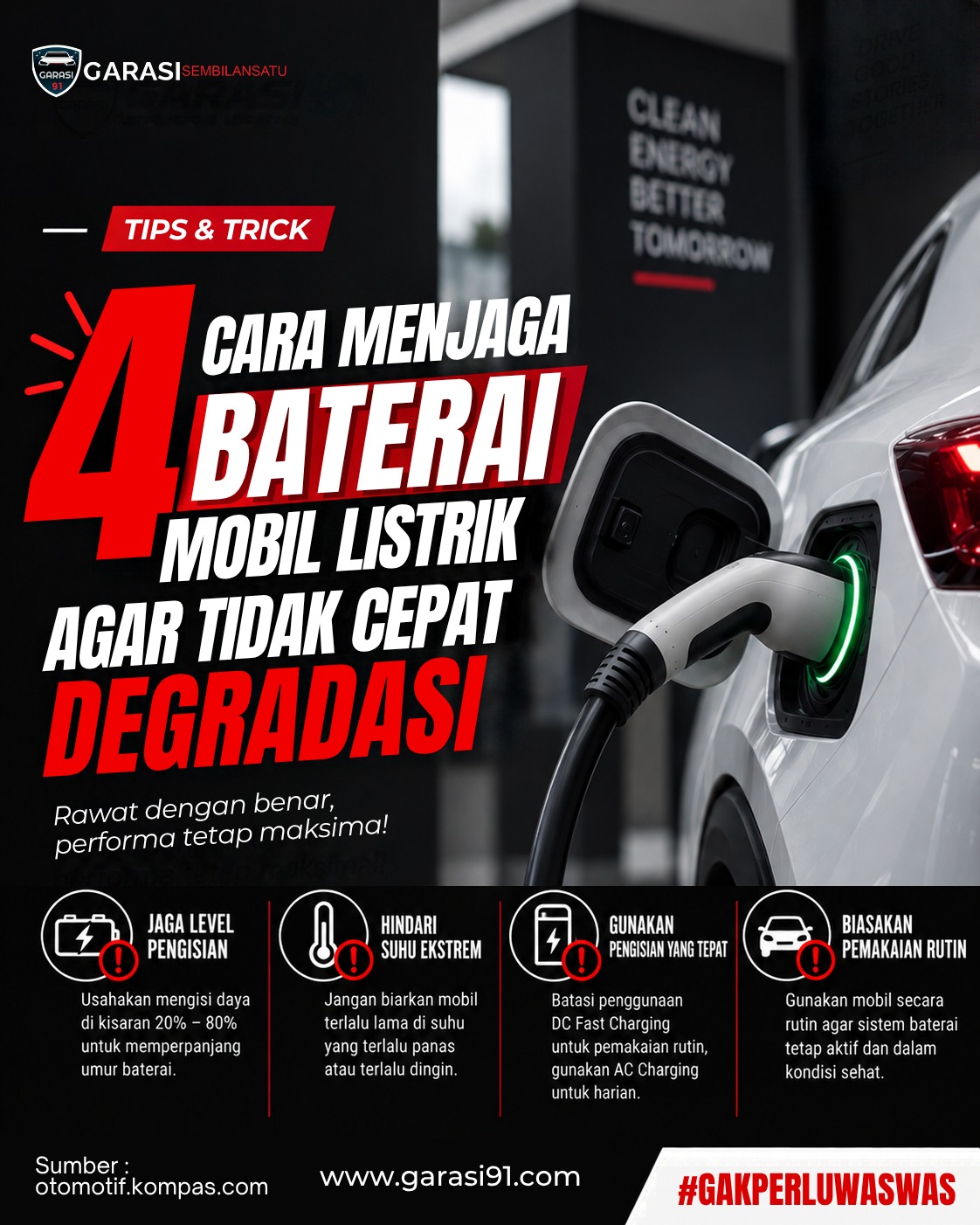 Cara Menjaga Baterai Mobil Listrik agar Tidak Cepat Degradasi