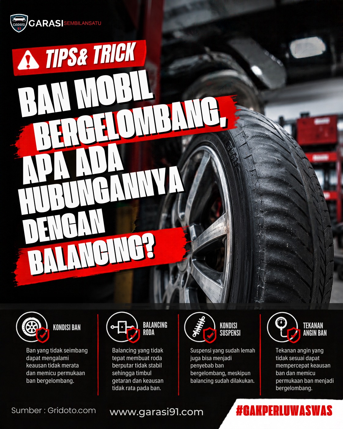 Ban Mobil Bergelombang, Apakah Harus Balancing? Kenali Penyebabnya!